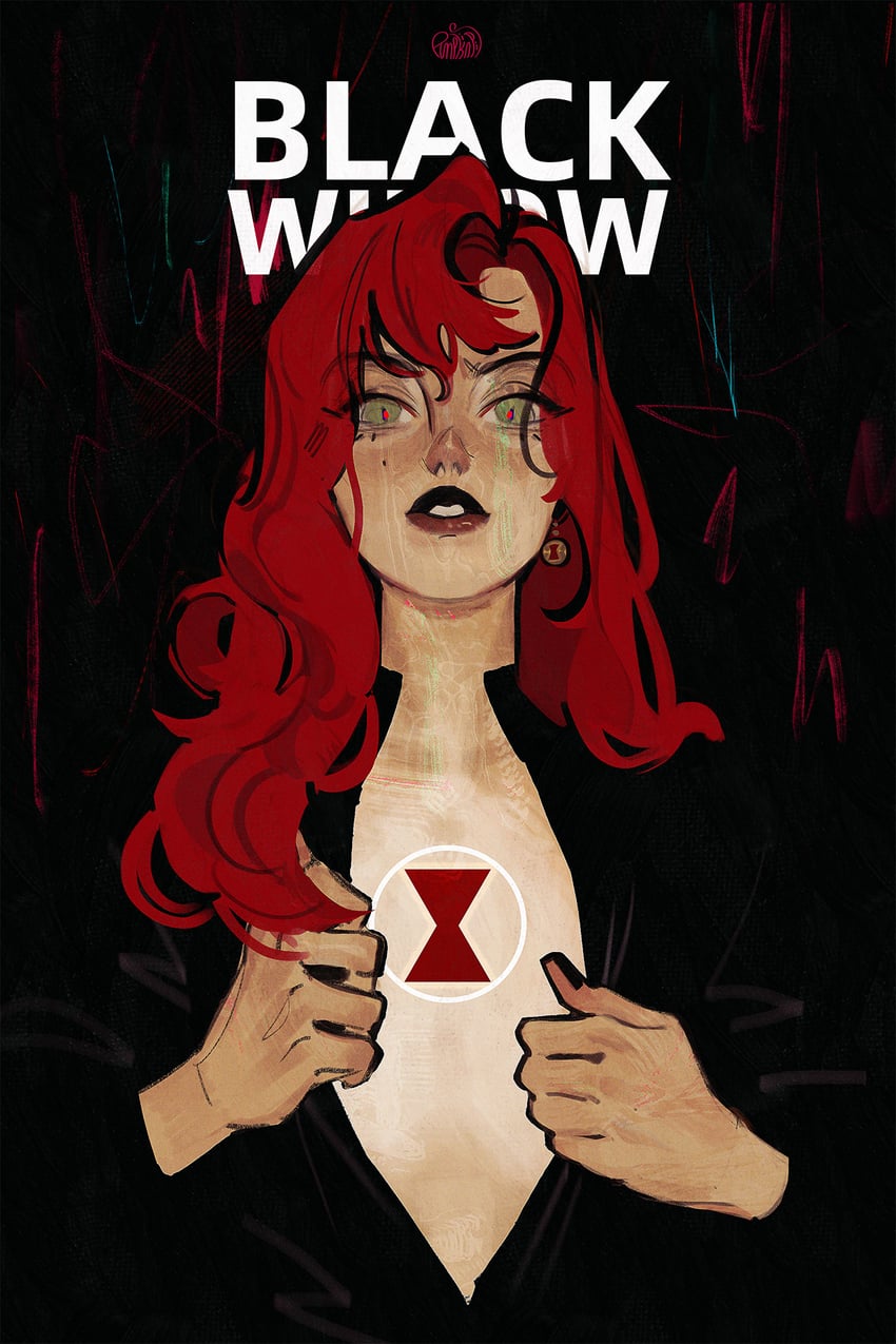 black widow and natasha romanoff (marvel and 1 more) drawn by cyberpumpkinpie