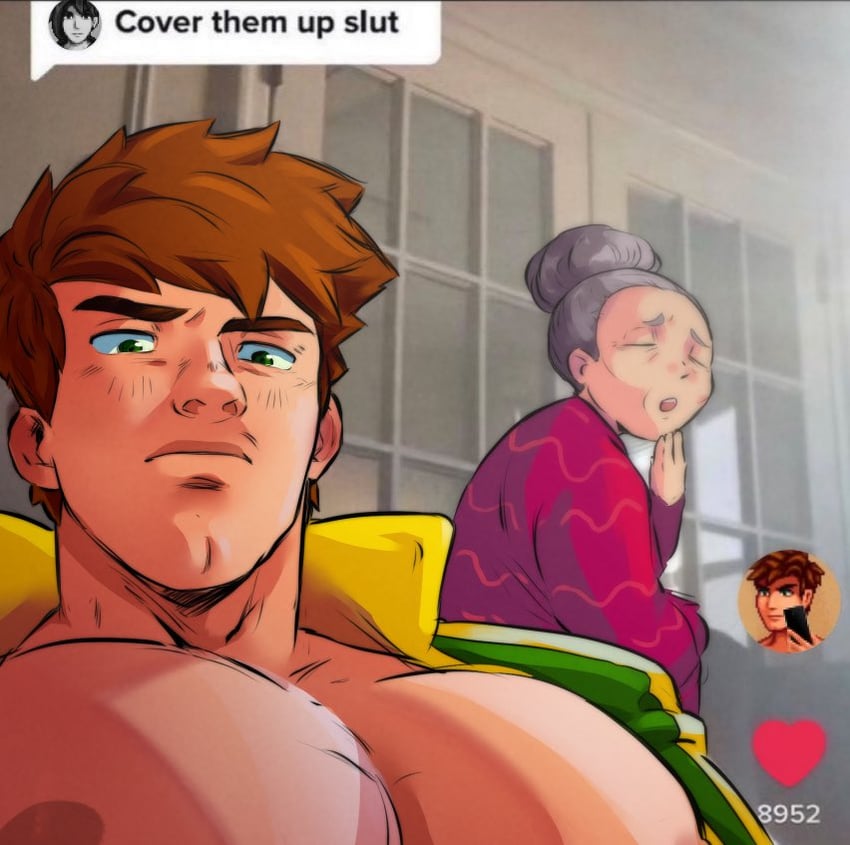 alex, sebastian, and evelyn (stardew valley and 1 more) drawn by impetuss