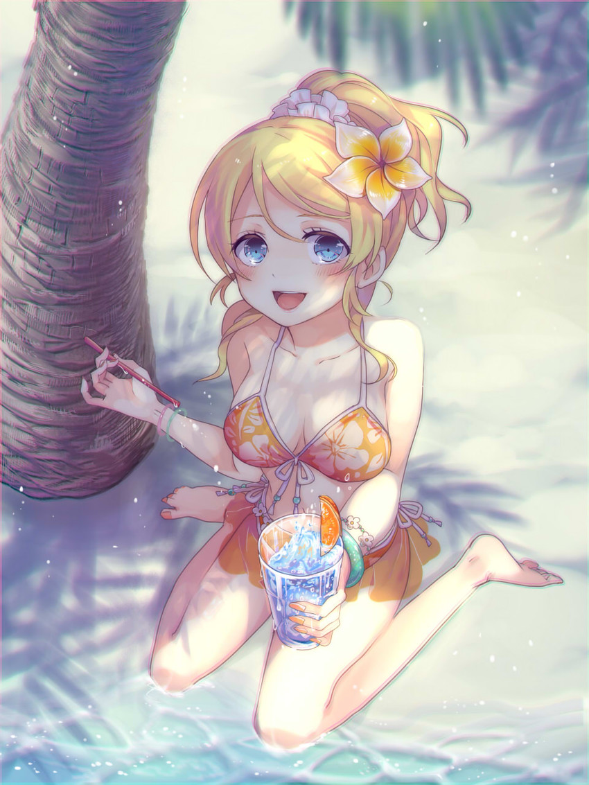 ayase eli (love live! and 1 more) drawn by shiki_hinako