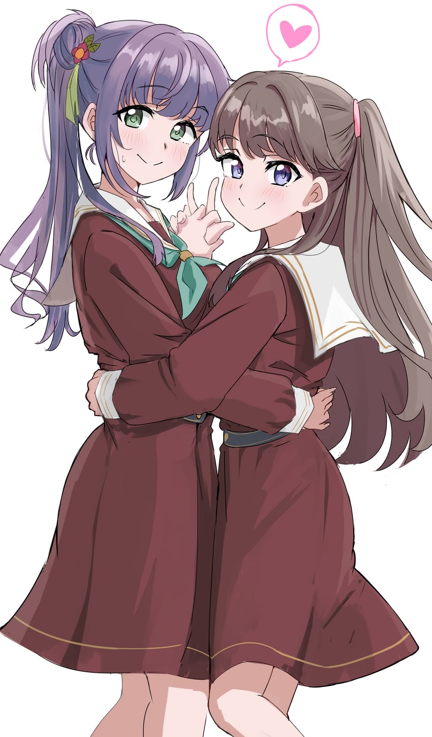 fujishima megumi and otomune kozue (love live! and 1 more) drawn by ereka