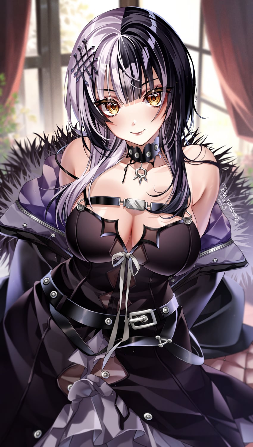 shiori novella (hololive and 1 more) drawn by kira_yukishiro