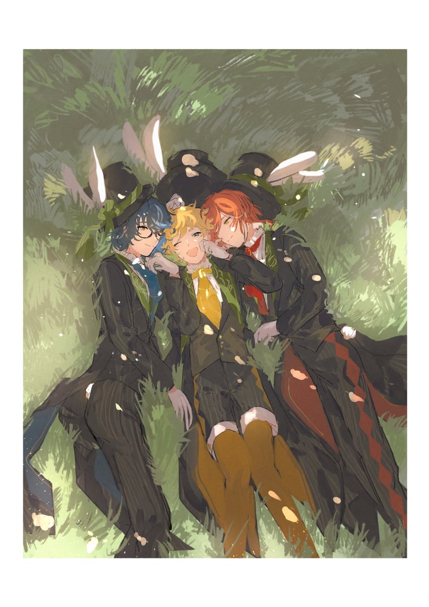 aoba tsugumi, sakasaki natsume, and harukawa sora (ensemble stars!) drawn by 22kolink