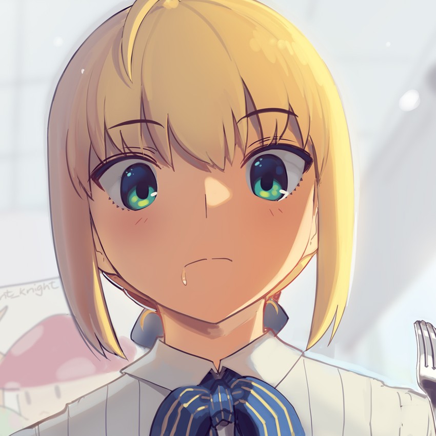 artoria pendragon and saber (fate and 1 more) drawn by boa_(brianoa)