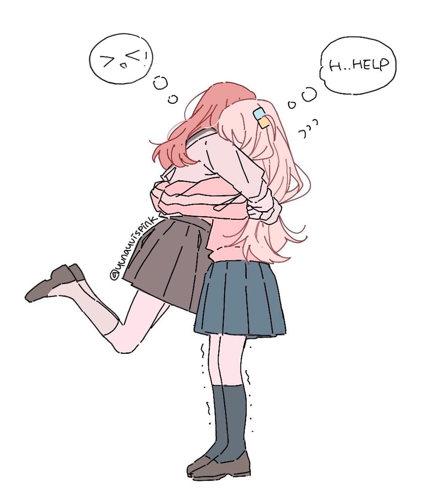 gotoh hitori and kita ikuyo (bocchi the rock!) drawn by yunayuispink