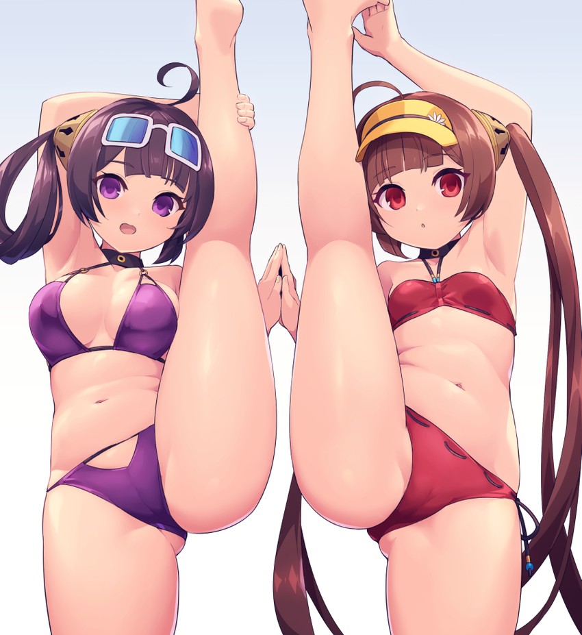ping hai and ning hai (azur lane) drawn by chingisu