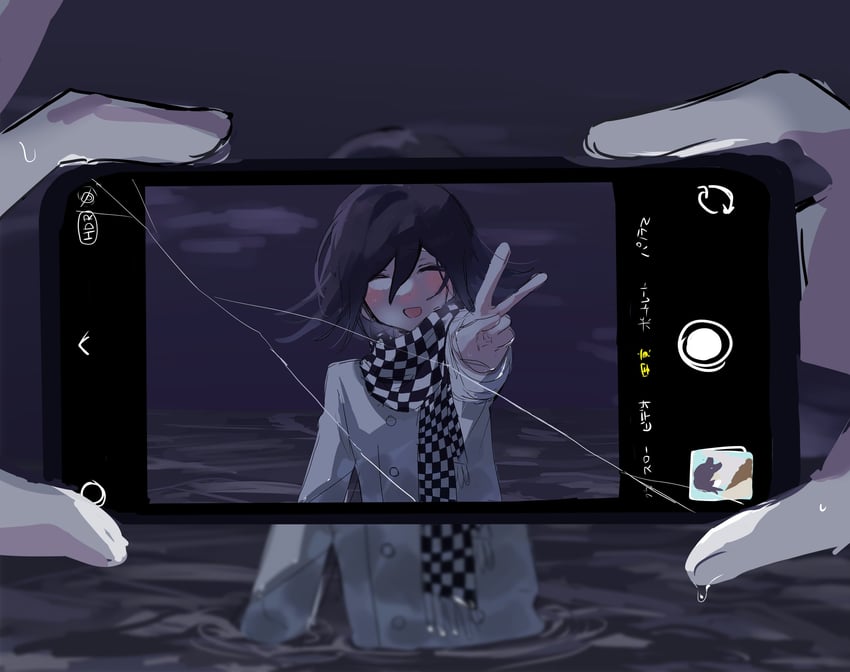 oma kokichi (danganronpa and 1 more) drawn by tadadayo