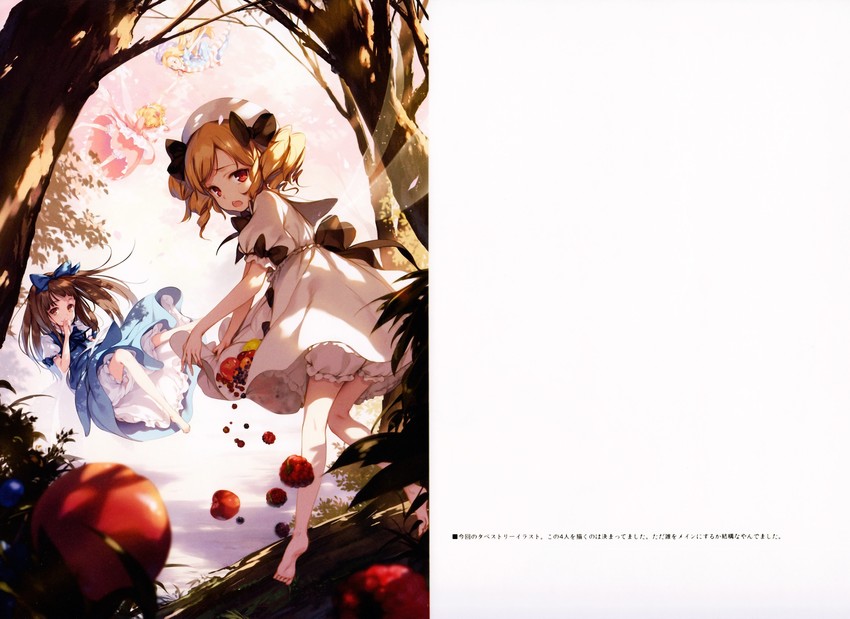 clownpiece, star sapphire, luna child, and sunny milk (touhou) drawn by ke-ta