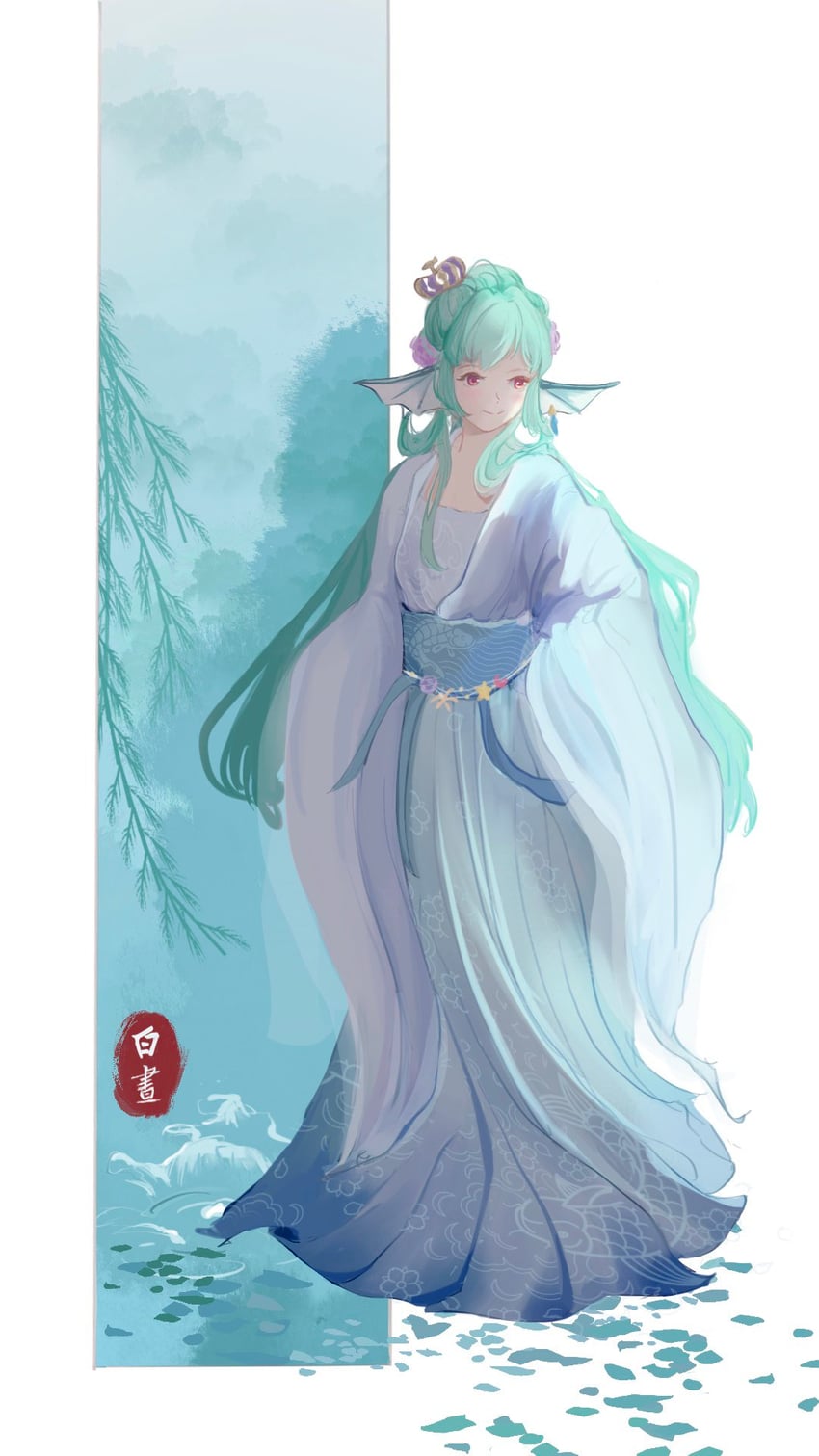 finana ryugu (nijisanji and 1 more) drawn by baizhou011120