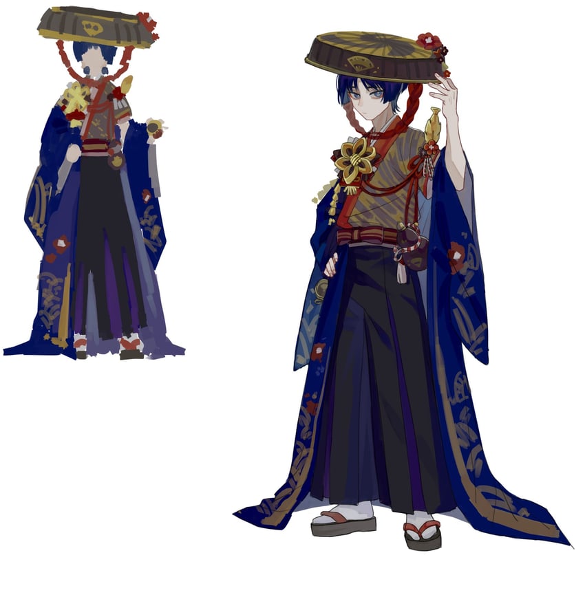 scaramouche (genshin impact) drawn by guang_ying_ying_ying_ying_ying