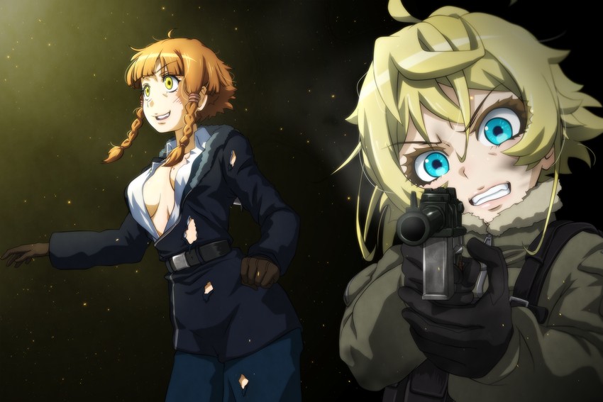 tanya degurechaff and mary sue (youjo senki) drawn by genya_(genya67)