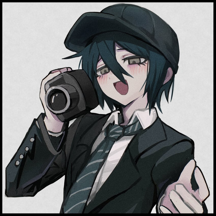 saihara shuichi (danganronpa and 1 more) drawn by uz_(770653249d)