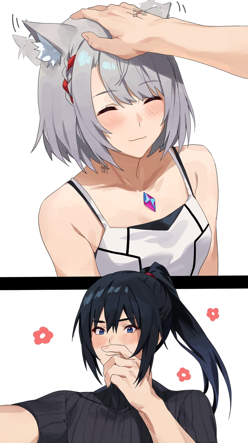 mio and noah (xenoblade chronicles and 1 more) drawn by kamu_(kamuuei)