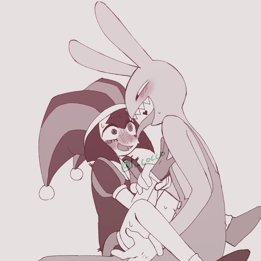 pomni and jax (the amazing digital circus) drawn by lili1