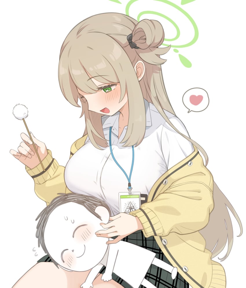 sensei, doodle sensei, and nonomi (blue archive) drawn by moita_3