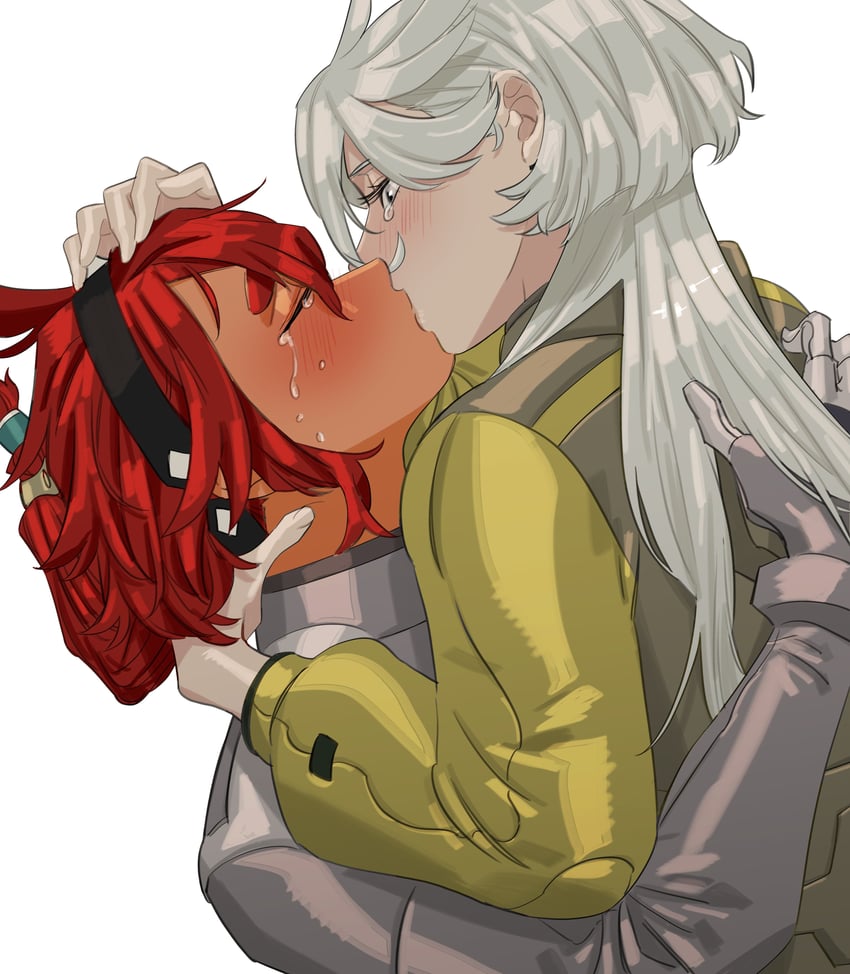 suletta mercury and miorine rembran (gundam and 1 more) drawn by snapagi