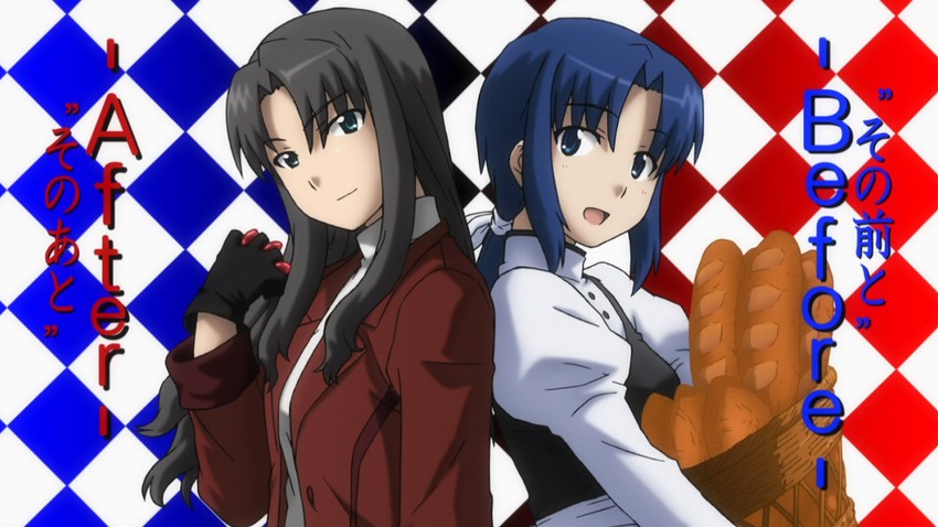 tohsaka rin, ciel, and elesia (fate and 4 more)