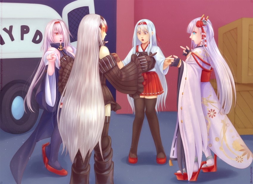 shoukaku, aircraft carrier water oni, and colorado (kantai collection and 3 more) drawn by melisaongmiqin