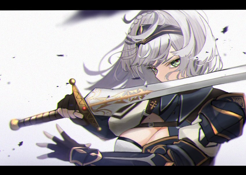 shirogane noel (hololive) drawn by soyogi_iori_(ioriwu8)