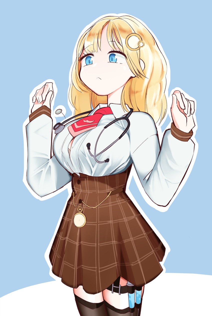 watson amelia (hololive and 1 more) drawn by juicycloney