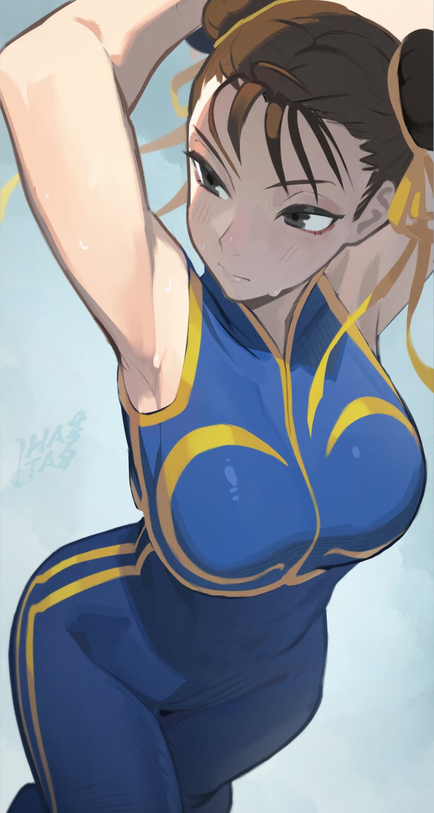chun-li (street fighter and 1 more) drawn by hata4564