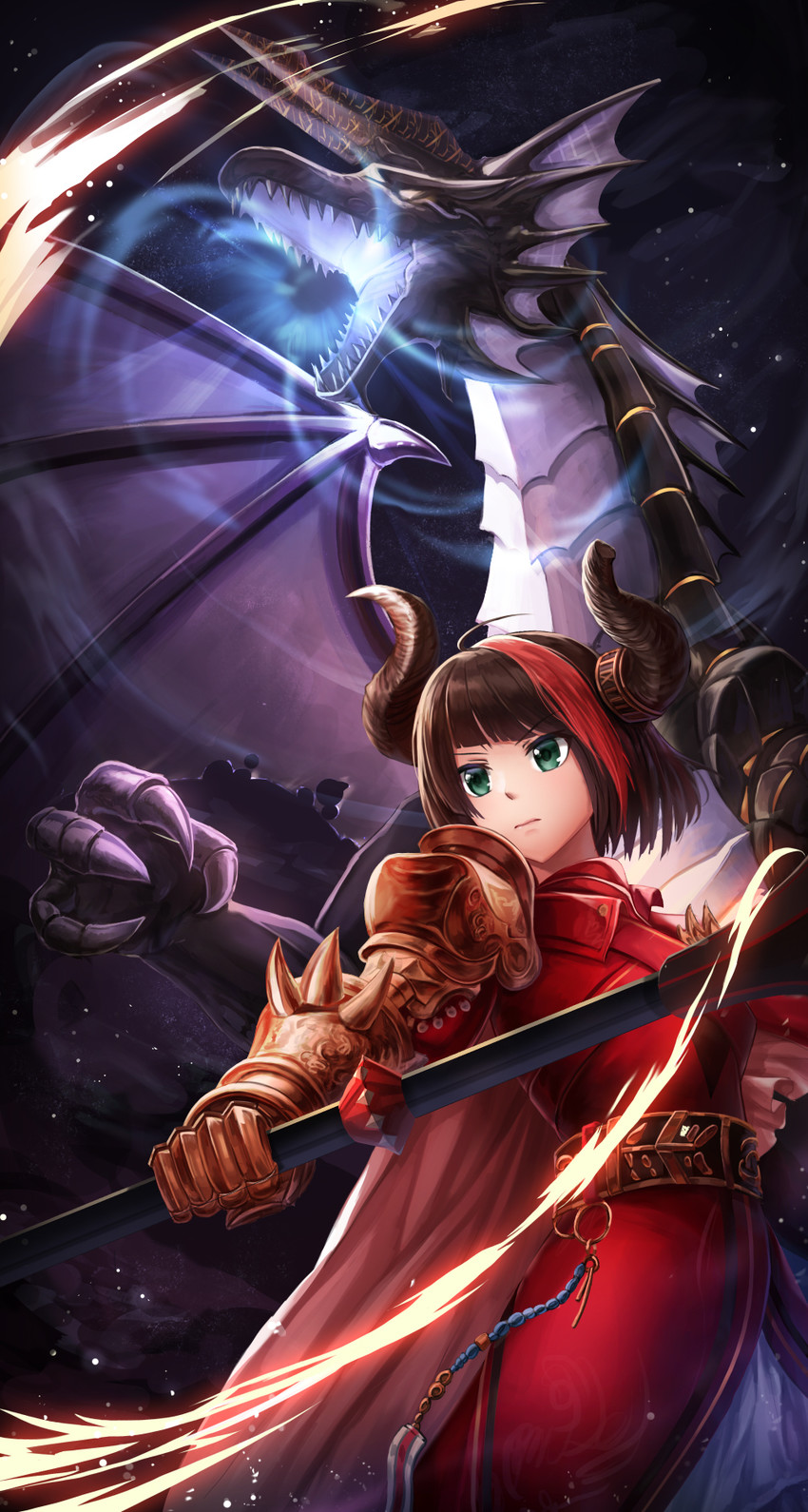 knight and dragon knight (dungeon and fighter) drawn by lunacle
