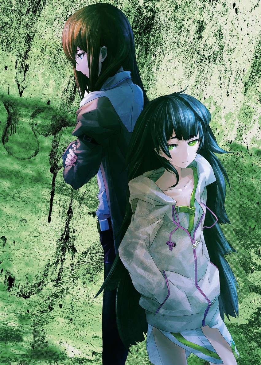 makise kurisu and hiyajou maho (steins;gate and 1 more) drawn by huke
