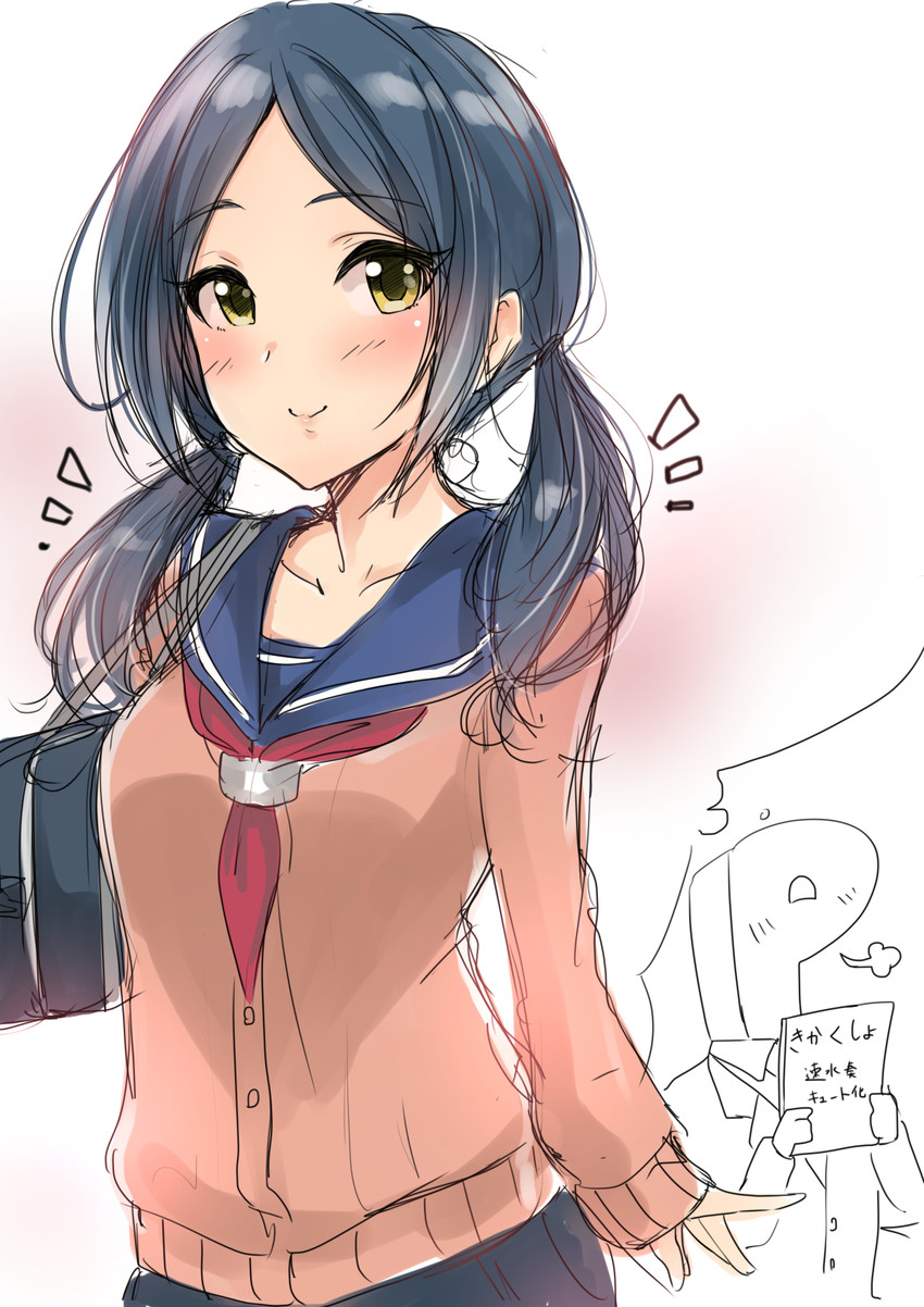 producer, hayami kanade, and p-head producer (idolmaster and 1 more) drawn by murabito_c