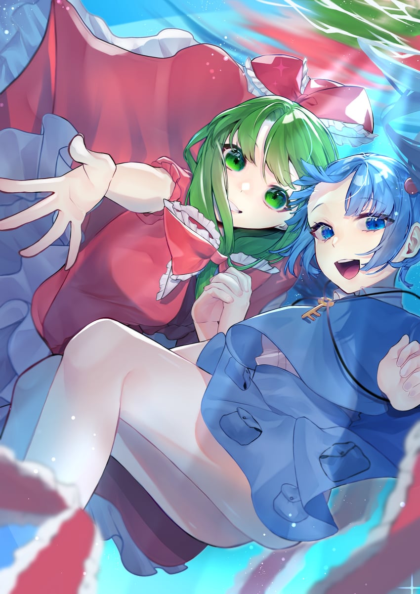 kawashiro nitori and kagiyama hina (touhou) drawn by kappa_mame