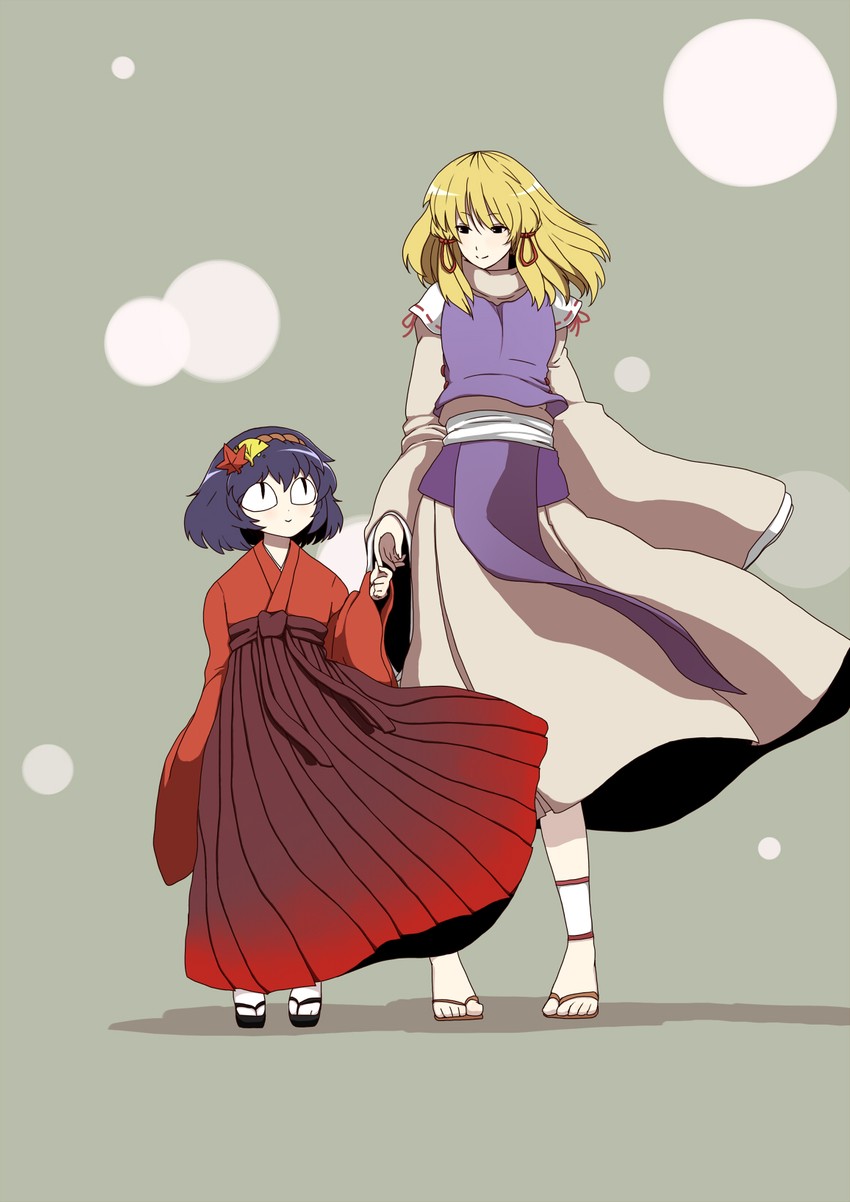 moriya suwako, yasaka kanako, and snake-eyed kanako (touhou) drawn by tobisawa