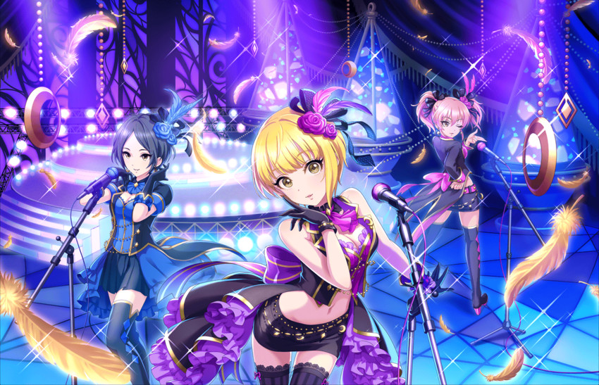 jougasaki mika, hayami kanade, and miyamoto frederica (idolmaster and 2 more)