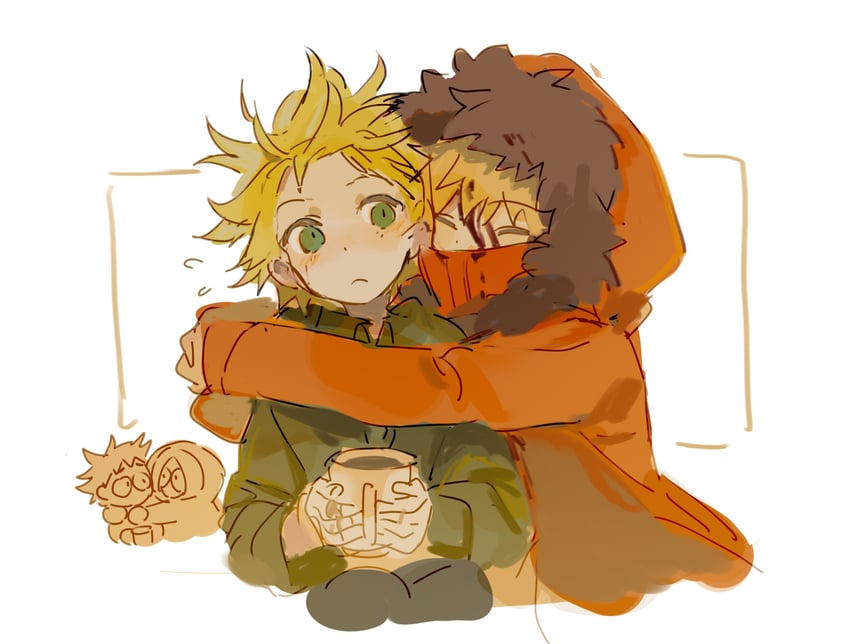 kenny mccormick and tweek tweak (south park) drawn by chuckdaidai
