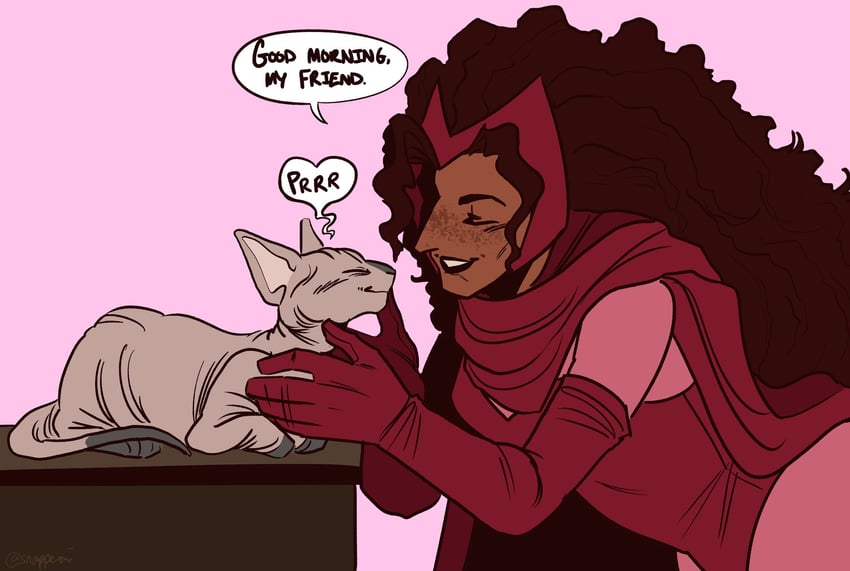 scarlet witch (marvel and 1 more) drawn by snapperoni