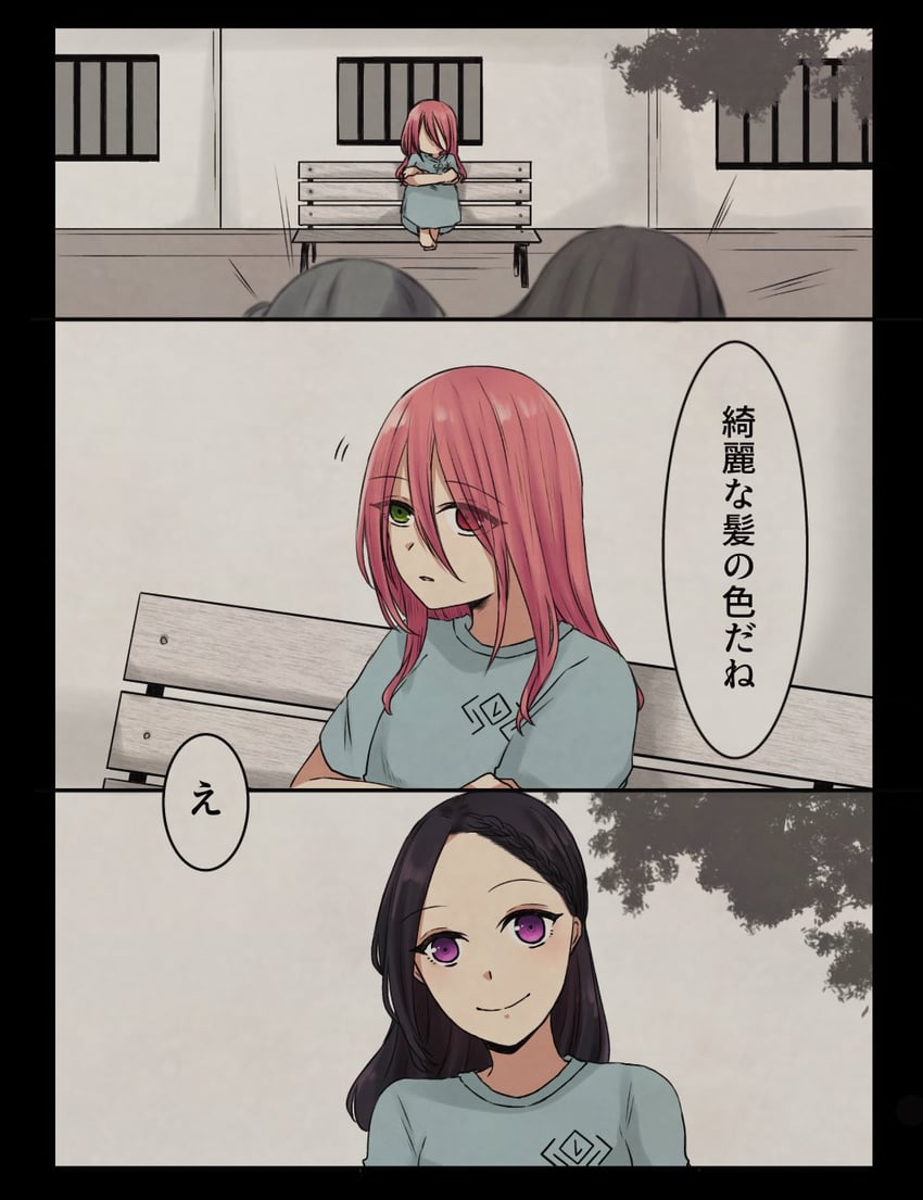 shiba tomoshibi and jin no hana (assault lily) drawn by nigari_(ngari_0115)