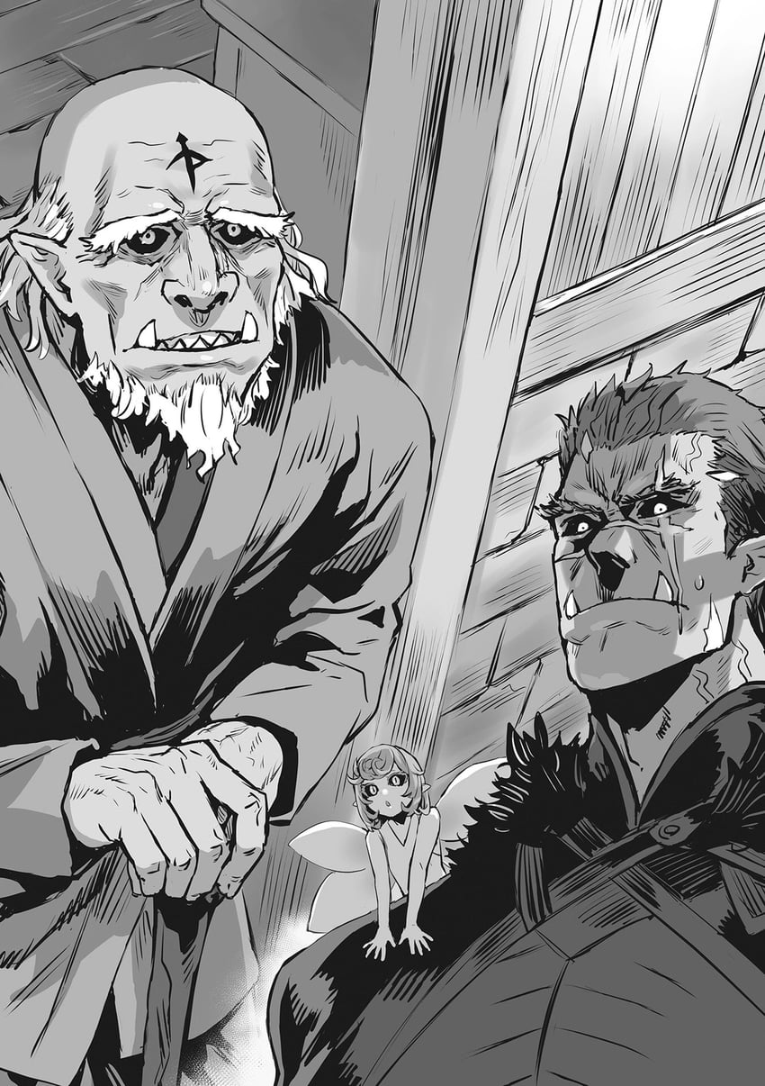 bash, zell, and druidor (orc eiyuu monogatari) drawn by asanagi