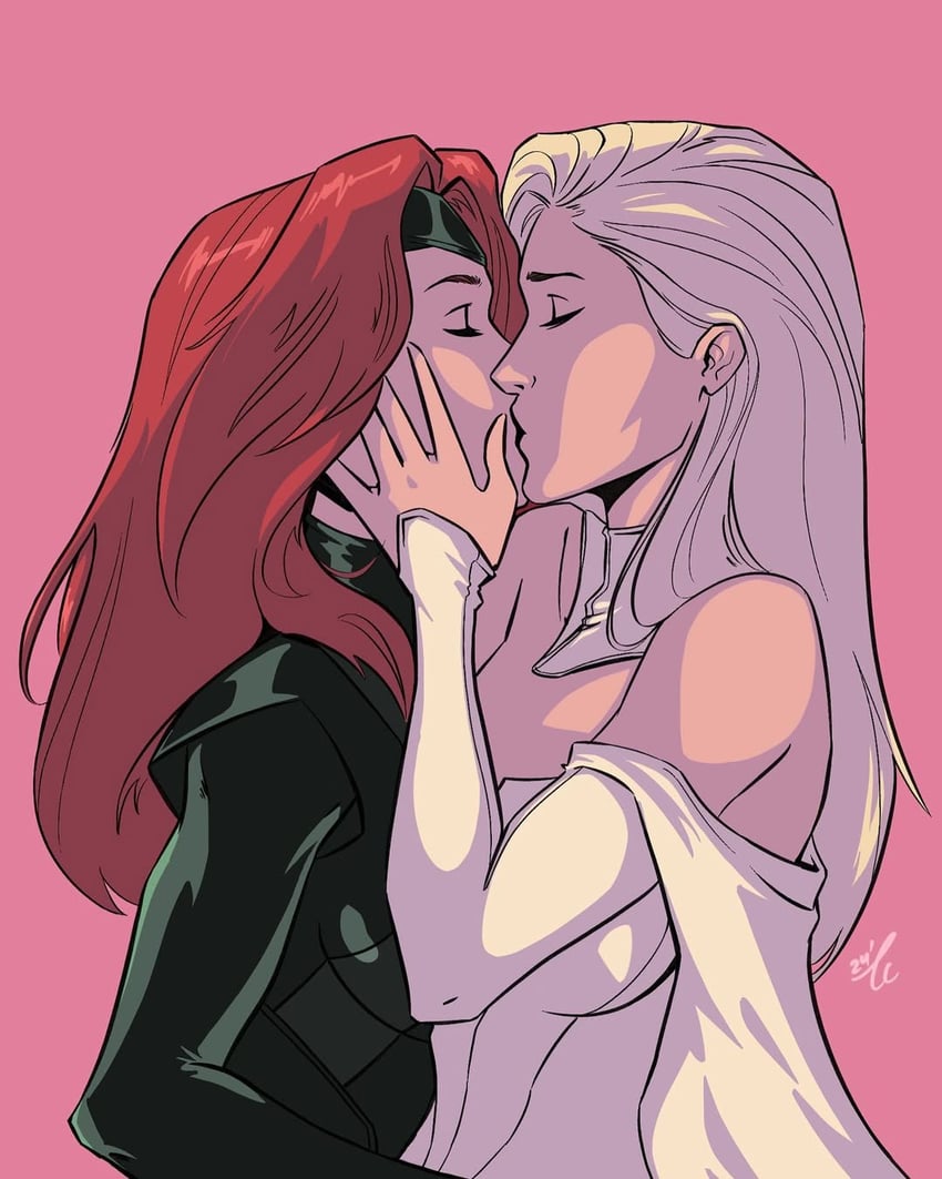emma frost and jean grey (marvel and 1 more) drawn by tccartt