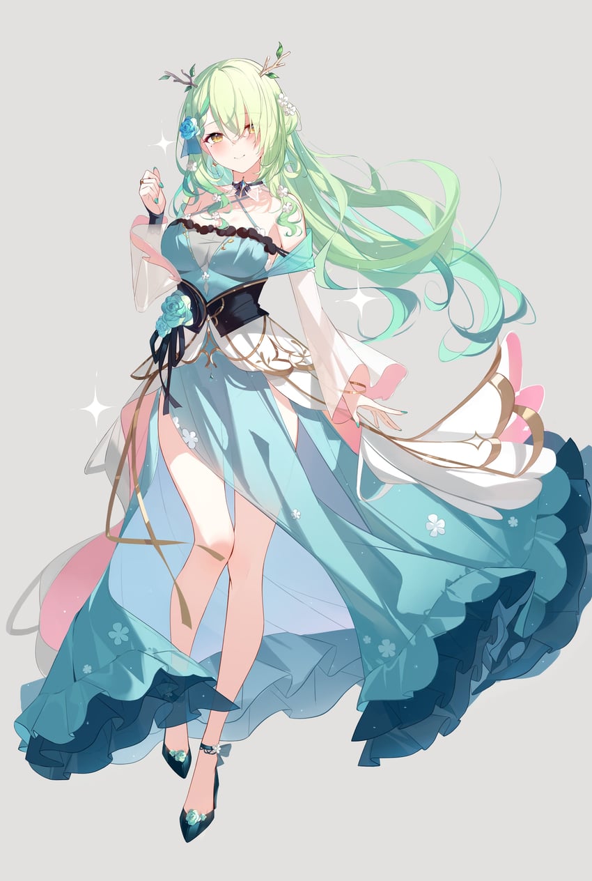 ceres fauna (hololive and 1 more) drawn by heiyan_shenshi