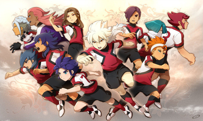 hakuryuu, kishibe taiga, minamisawa atsushi, yukimura hyouga, kita ichiban, and 6 more (inazuma eleven and 2 more) drawn by mizuhara_aki