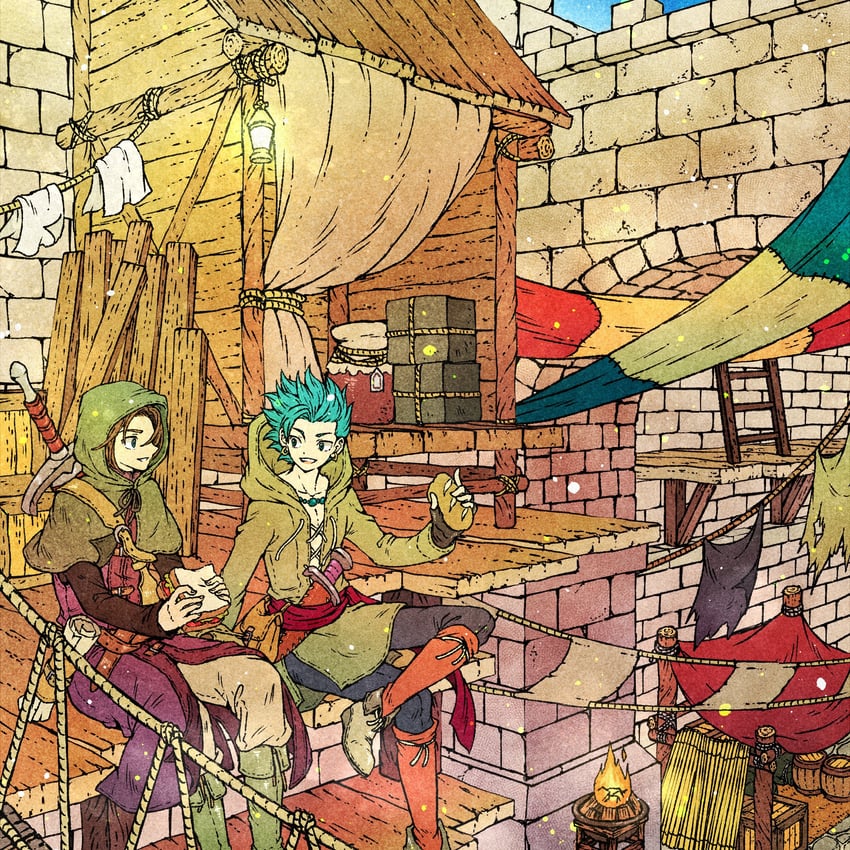 hero and camus (dragon quest and 1 more) drawn by toriga