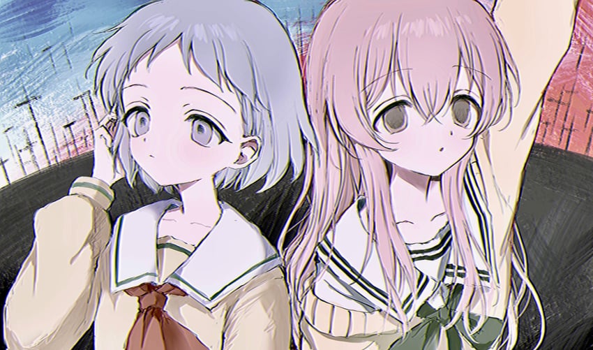mukou aoi and tsukishima ruriko (nitroplus and 3 more) drawn by yuyuyuyhz