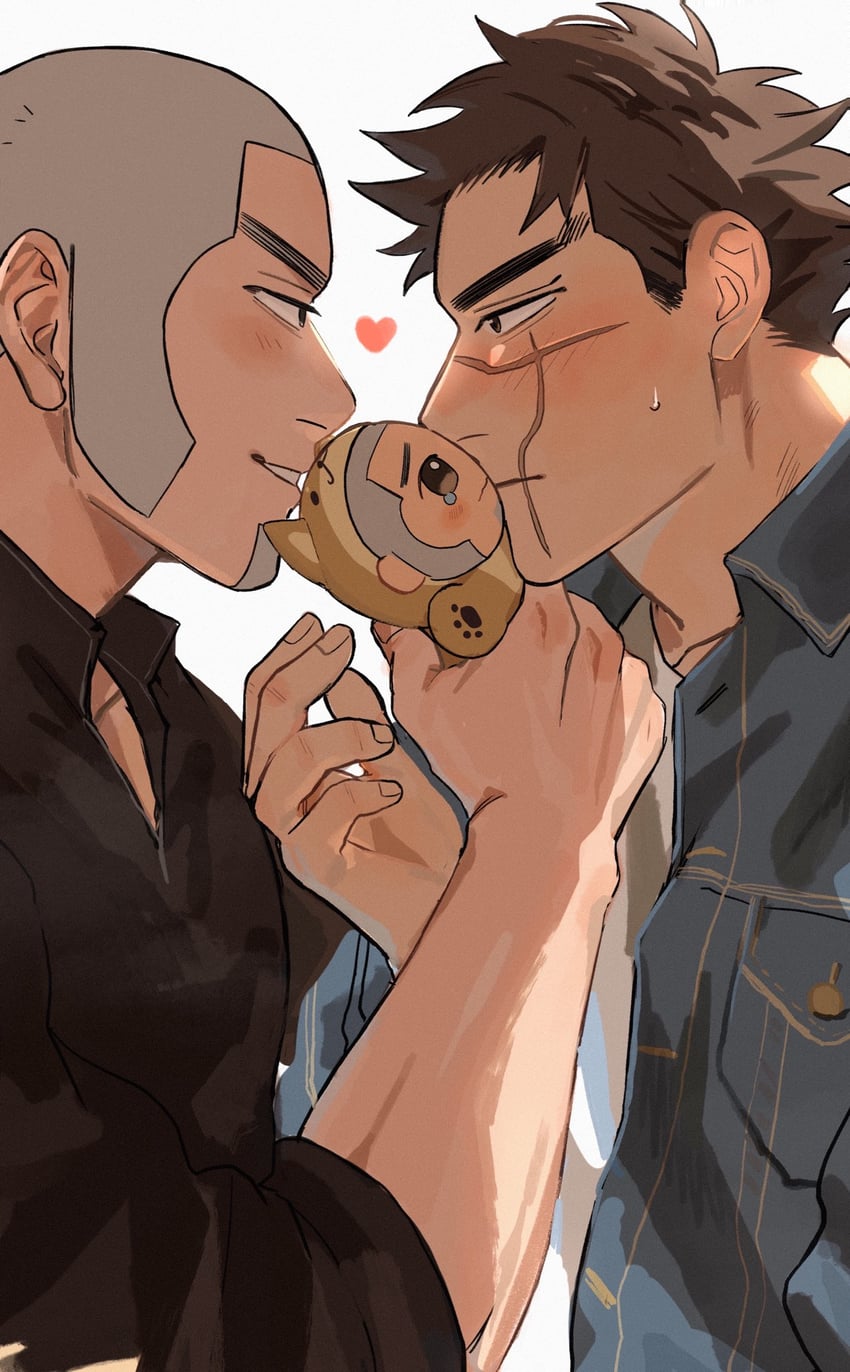 sugimoto saichi and shiraishi yoshitake (golden kamuy) drawn by ton_(ton19130318)