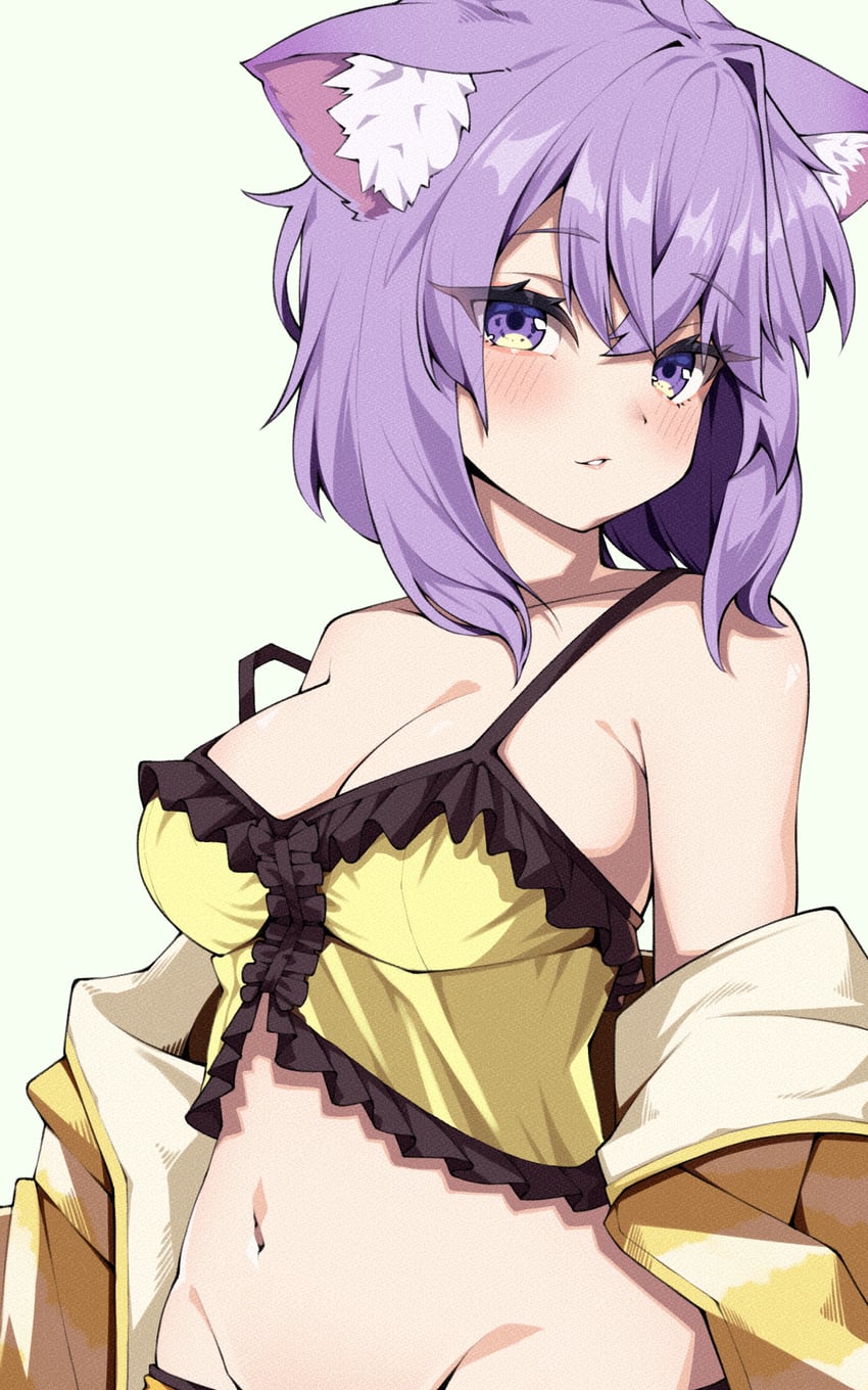 nekomata okayu and natsuiro matsuri (hololive) drawn by aobara_hairi