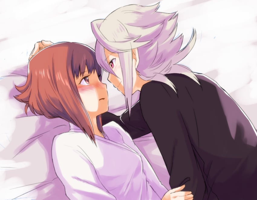 male corrin and sakura (fire emblem and 1 more) drawn by nyorotono