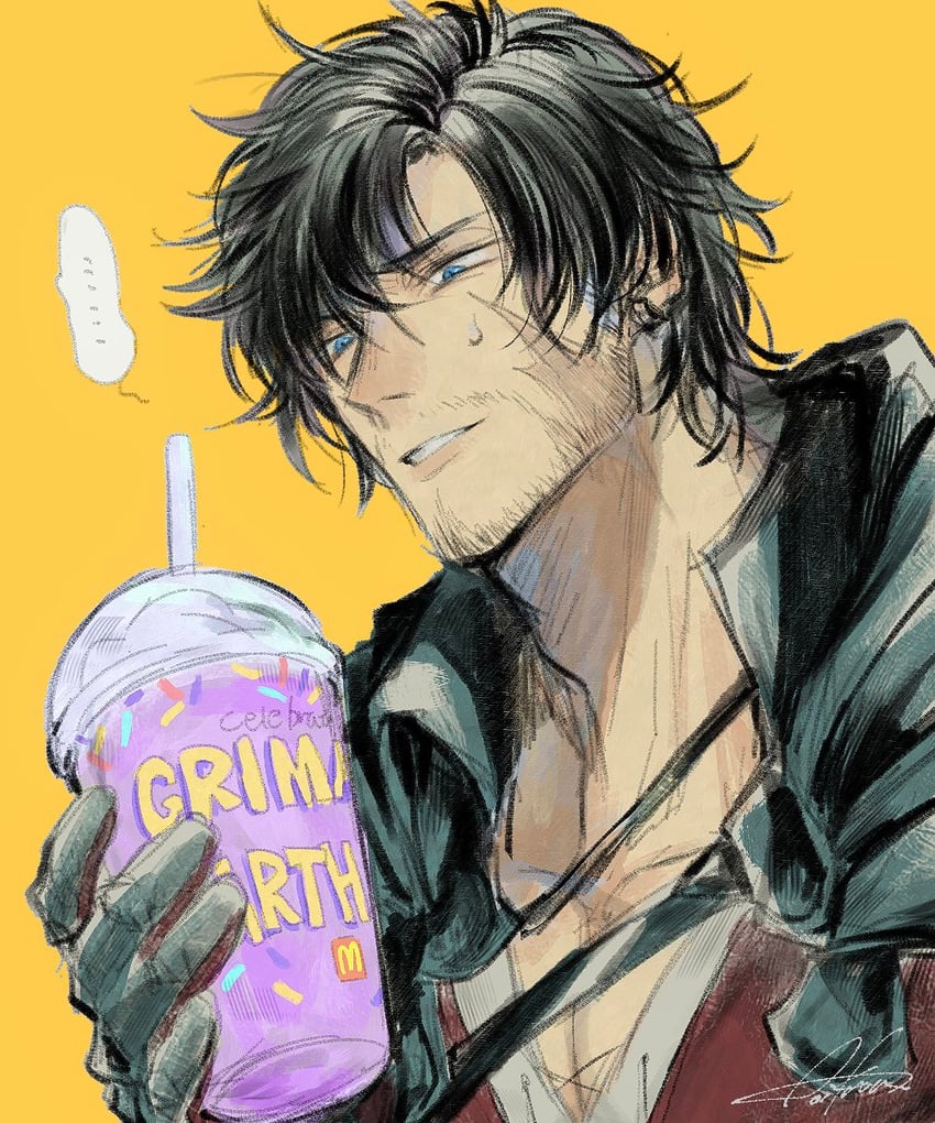 clive rosfield (final fantasy and 2 more) drawn by aoikura