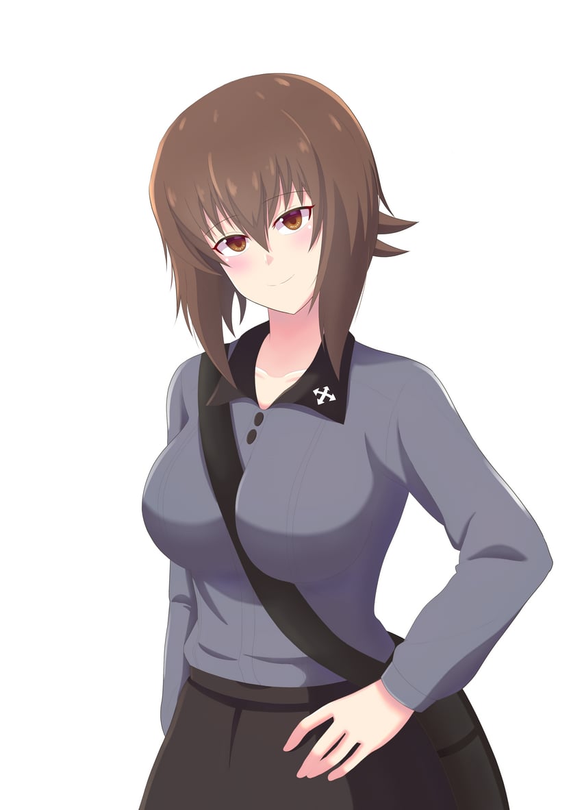 nishizumi maho (girls und panzer) drawn by iteza_(flapper_girl_25)