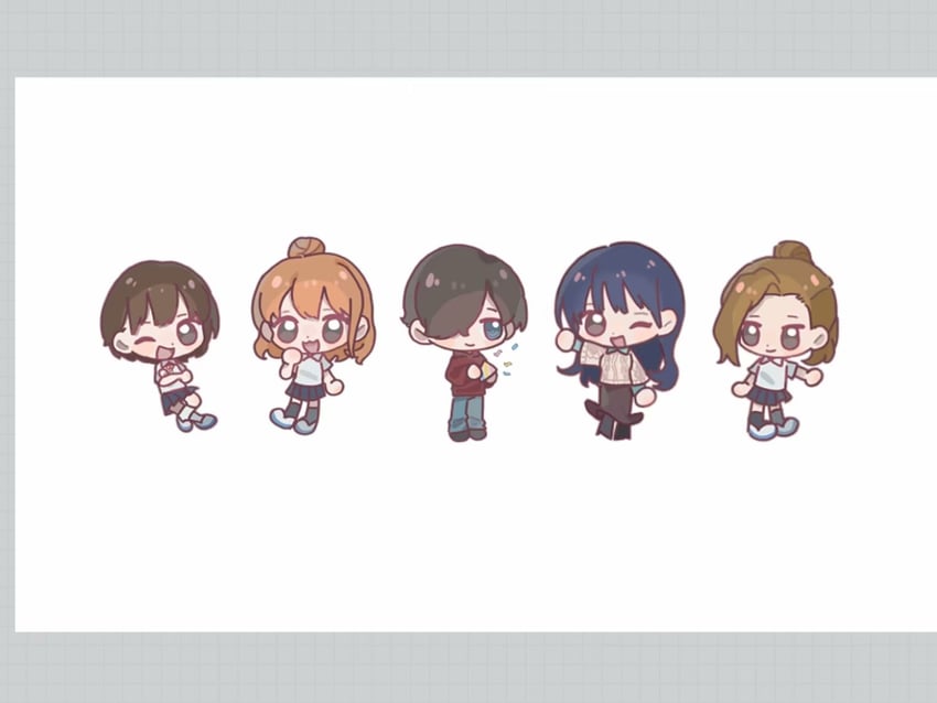 yamada anna, ichikawa kyoutarou, sekine moeko, kobayashi chihiro, and yoshida serina (boku no kokoro no yabai yatsu) drawn by qianwa_shi_biao
