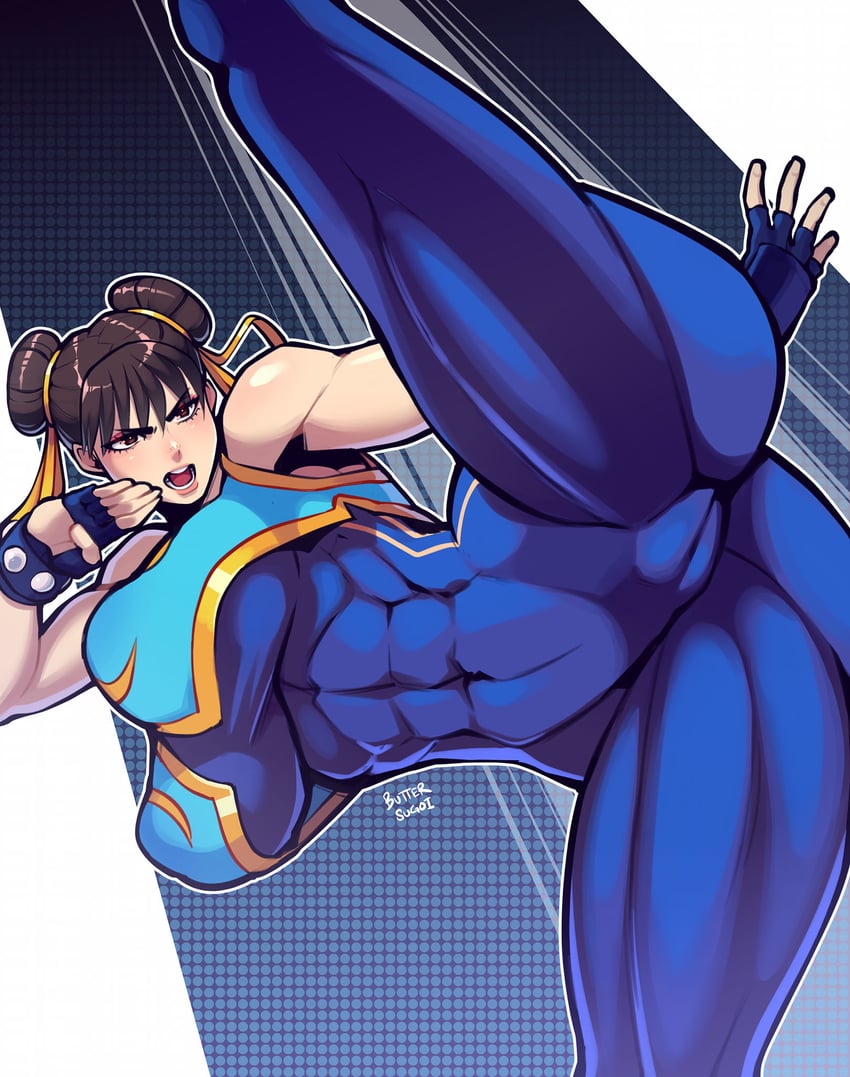 chun-li (street fighter and 1 more) drawn by butter_sugoi