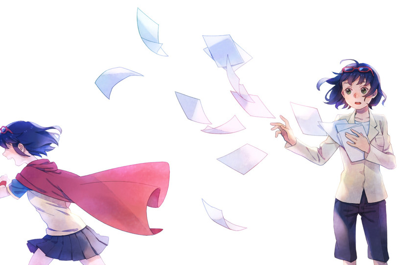 otonashi haruna (inazuma eleven go and 1 more) drawn by esukee