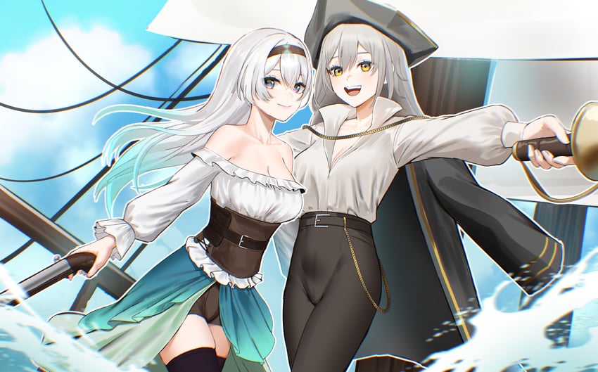 trailblazer, firefly, and stelle (honkai and 1 more) drawn by anoreika_tomoe