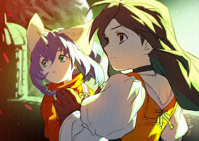 garnet til alexandros xvii and eiko carol (final fantasy and 1 more) drawn by nanpou_(nanpou0021)