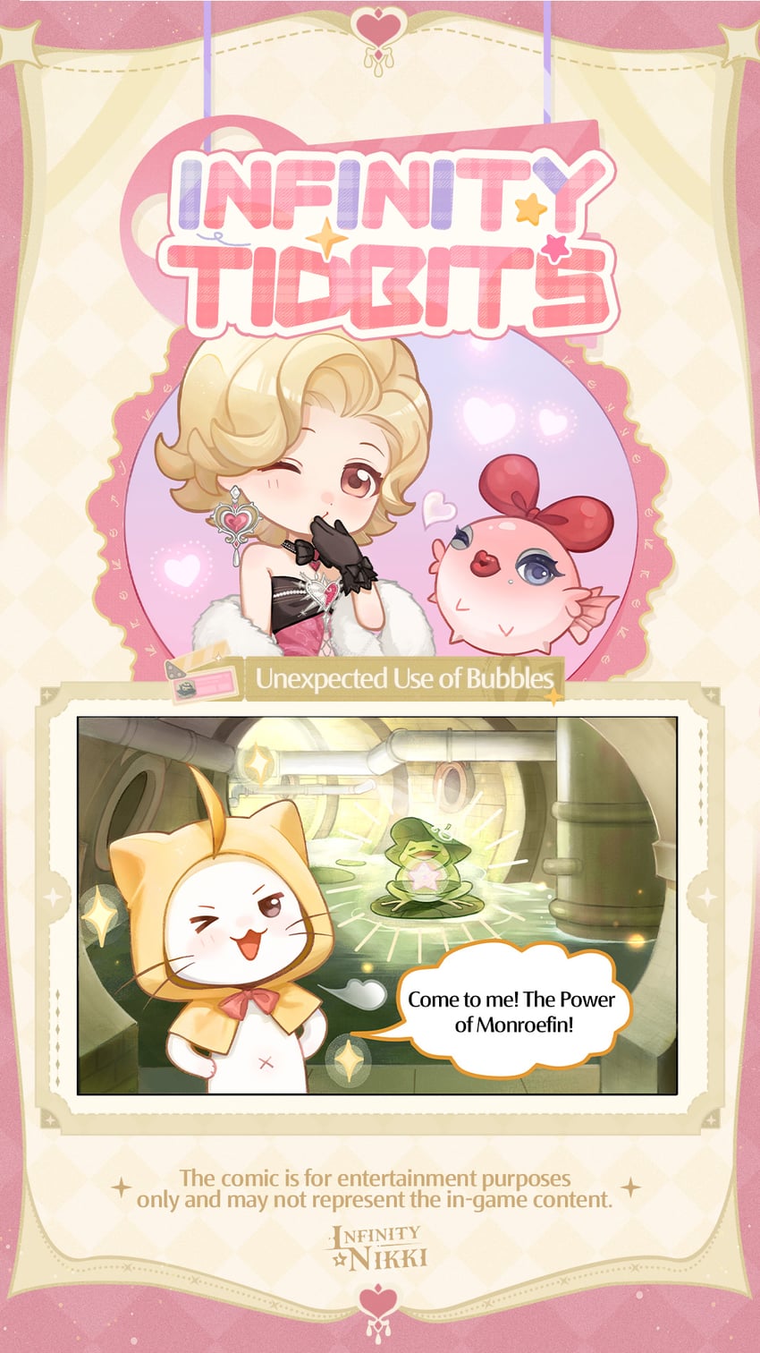 nikki, momo, dreamy glimmer, croaker, and monroefin (nikki and 1 more)